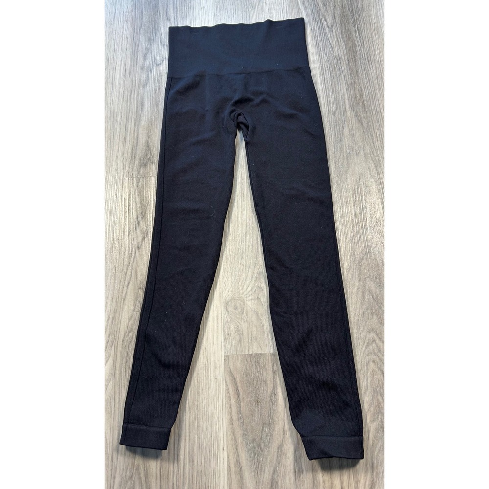 Spanx Black High Waisted Seamless Leggings Womens Small Compression‎ Yoga Pants